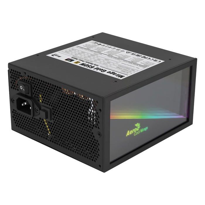 Bloc d'alimentation - aerocool - mirage gold - 650 w - 80 plus gold - condensateurs japonais