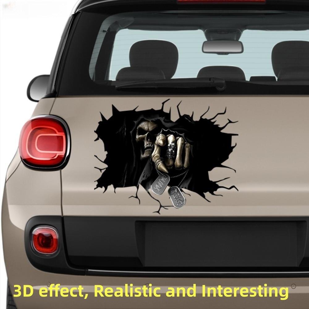 Car Body Personalized Funny Stickers 3D Car Glass Stickers Car Body Stickers Halloween ThemeHome Decoration Decal Decor Party