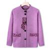 Middle-aged Knitted Sweater New Autumn Cardigan Jacket Year-old 0 Mother Sweater Old Man Lady Clothes