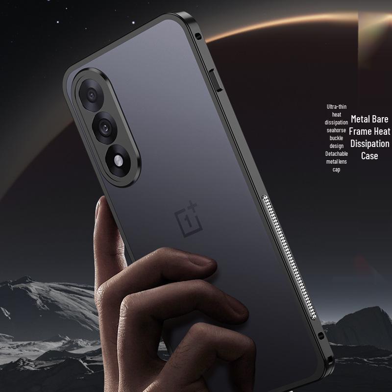 OnePlus Ace 5 Ultimate Metal Buckle Drop-proof Heat Dissipation Case with Lens Protection
