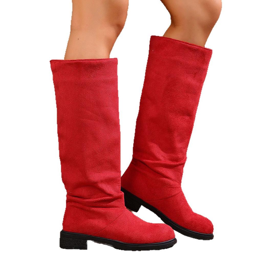 Plus Size Shoes for Women 35-43 Autumn Winter Wome Platform Round Toe Warm Comfortable Non-slip  Knee-high Women Boots 2026