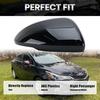 Right Passenger Side Mirror Cover Caps Compatible with Chevrolet Chevy Cruze 2017 2018 2019 Replacement Rear view Mirrors Trim (Black)