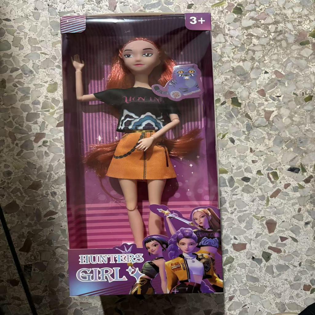 HOT Doll Toys Kpop Demon Hunters Action Figure Toy Rumi Mira Zoey Beautiful Princess Baby Girl Dolls Plastic DIY Toy for Girls