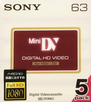 Sony SONY mini DV kazetová páska 5DVM63HD