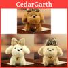 Plush Dog Keychain With Cute Bowtie Felt Toy For Backpack Decoration