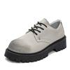 Men'S Original Design Derby Shoes Round Toe Chunky Platform Height Increase Breathable British Style Comfortable Casual Shoes