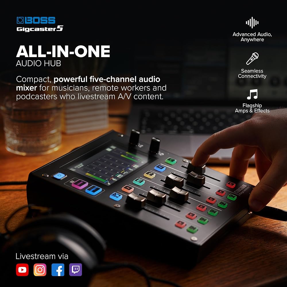 BOSS Boss/Gigcaster 5 (GCS-5) Audio Mixer for Distribution