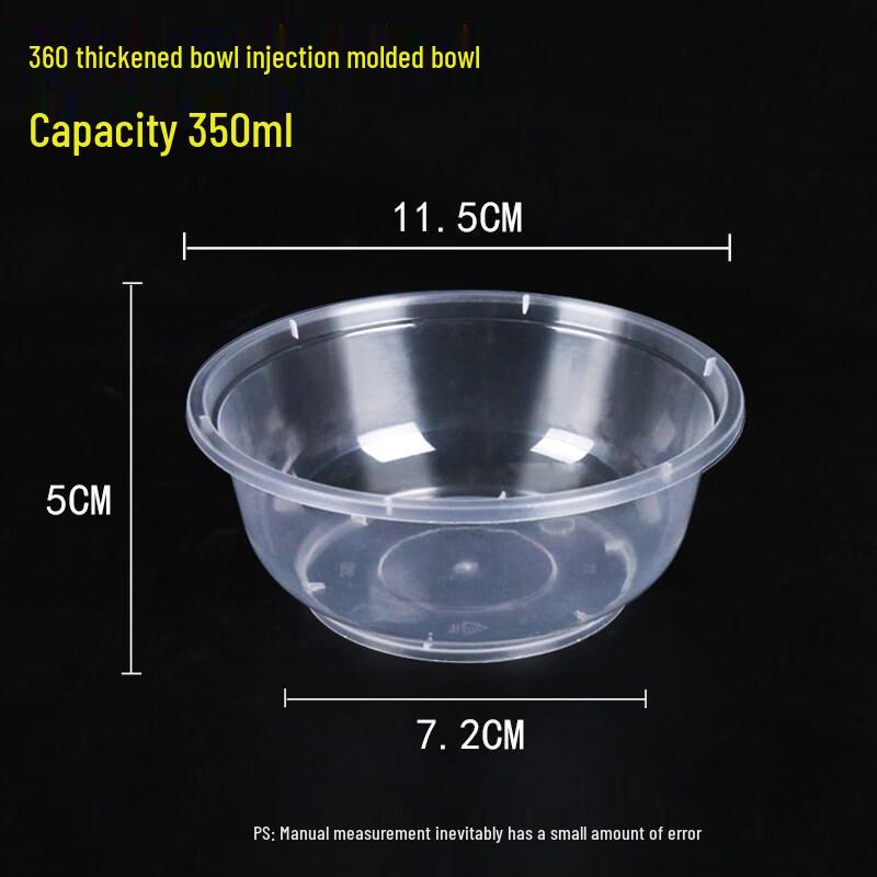 Disposable Plastic Takeout Bowls