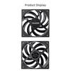 TEUCER UT-12015 12cm Thin Fan PWM 4PIN 800-2400RPM Computer Case Cooling Fan120mm 15mm Ultrathin PC Chassis Fan