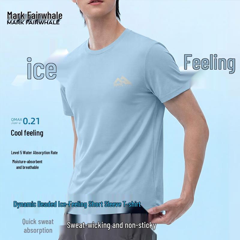

MARK FAIRWHALE Men s Breathable Moisture-Wicking Short-Sleeve T-Shirt M