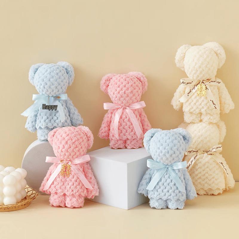 Pinxie Holiday Bear Towel Gift
