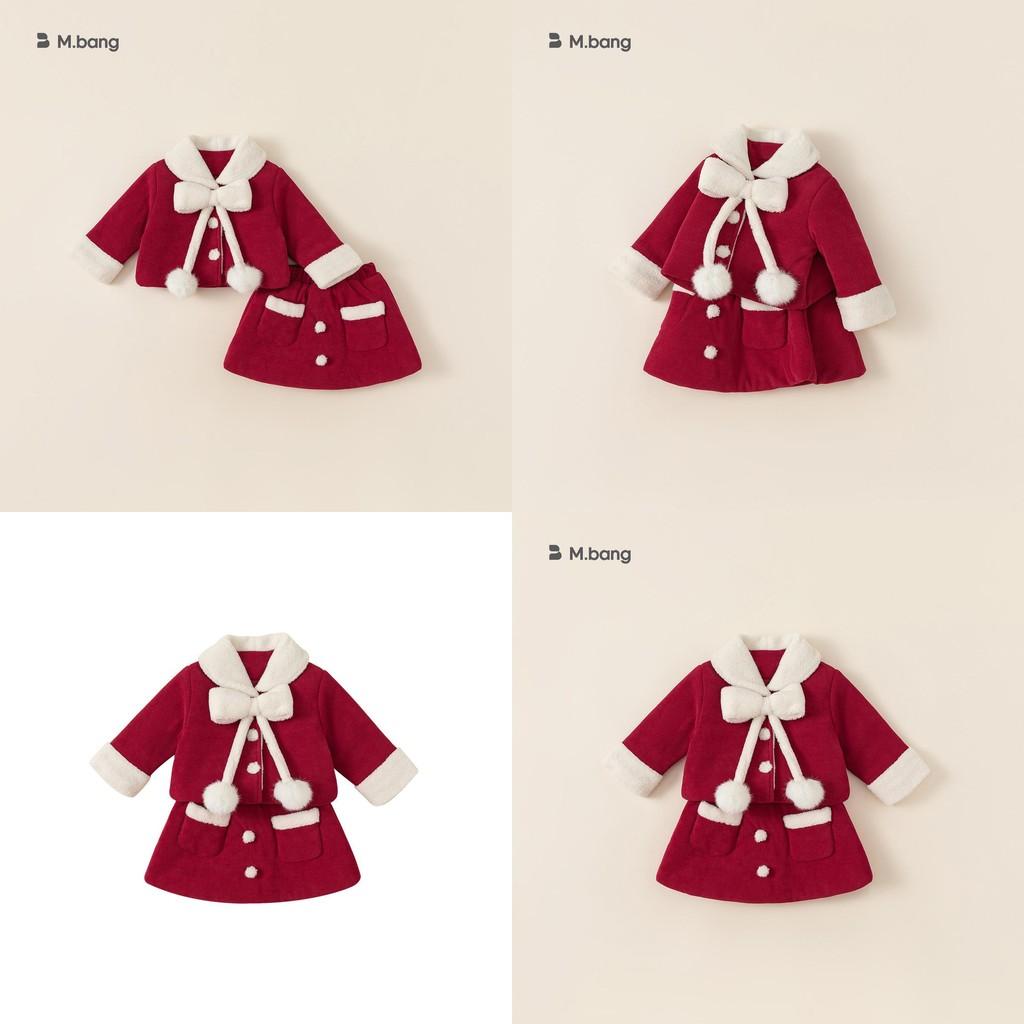 Cute Childrens Girl Dress Suit With Insulated Polyester Material And Button Closure For Winter Wear