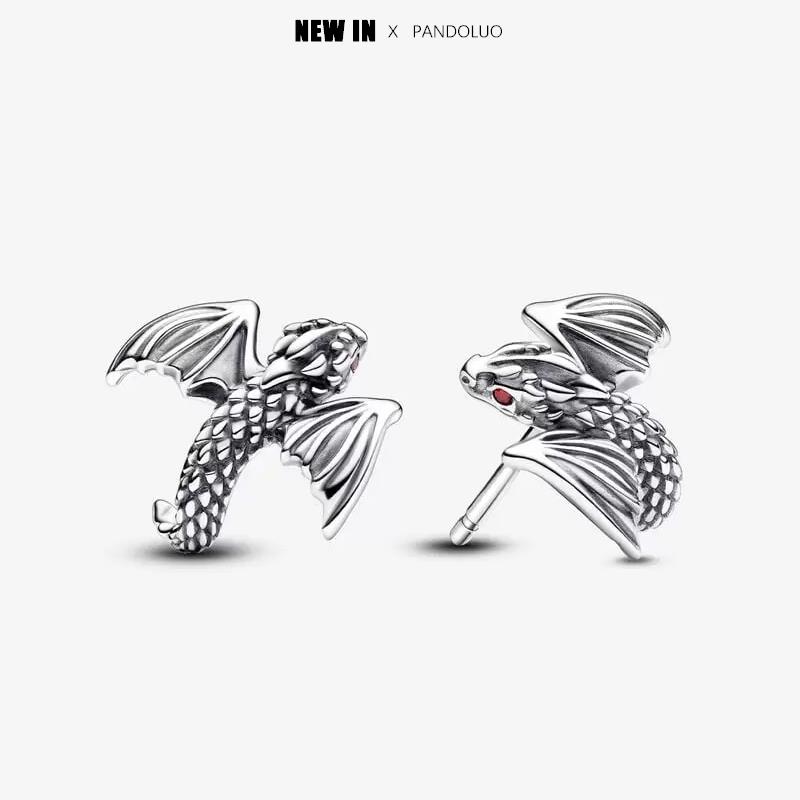 

Шарм Дракона Новинка Кольцо Серьги Ожерелье Шарм Бусины Подходят Браслет Серебро Женский Кулон Ювелирные изделия