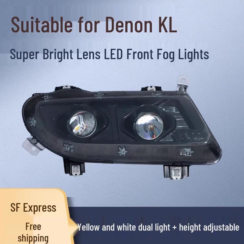 Dongfeng Tianlong KL Bright LED Fog Light Assembly - Dual Lens Anti-Fog Driver s Side Left Adjustable