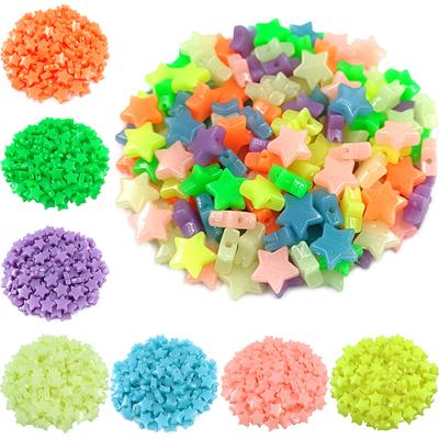 Heimparty-Zubehör Schmuckherstellung DIY Für Großhandel Bonbonfarben Anhänger 50 Stück 11mm Halskette Armband Stern Acrylperlen