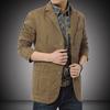 Spring and Autumn Men's Suit Cotton Casual Suit Large Size Small Blazer Tooling Jacket Thin