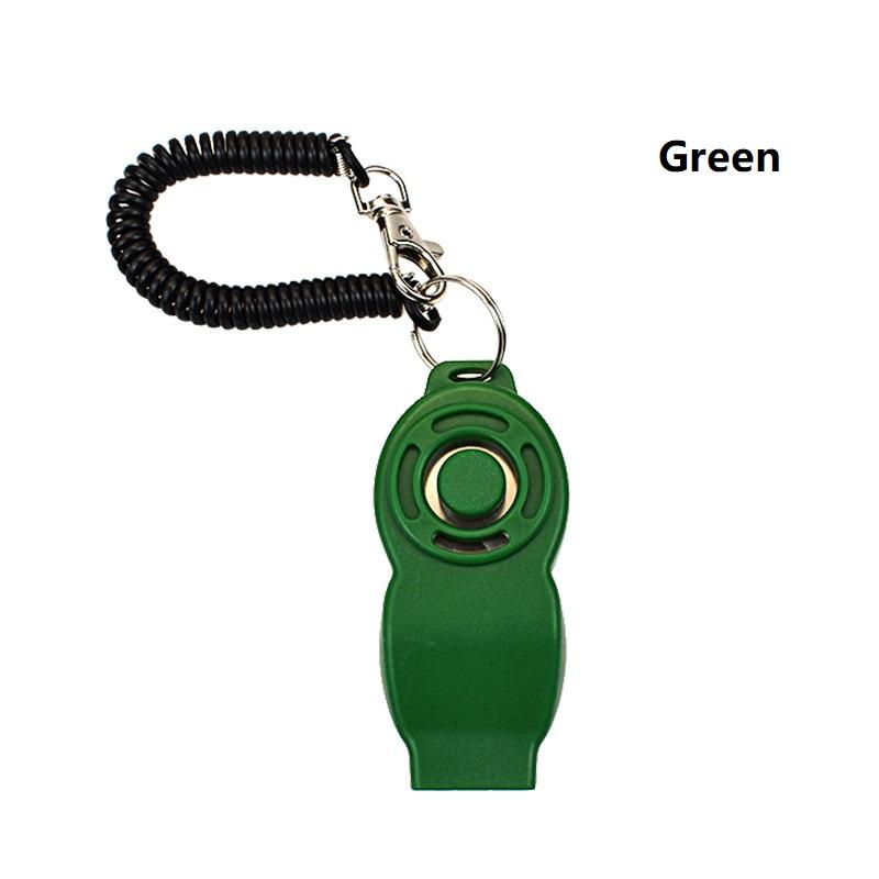 2 In 1 Dog Training Clickers & Whistle Adjustable Wrist Strap Sound Key Pet Repeller for Dog Cat Puppy Bird