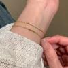 Lightweight Zircon Chain Bracelet Silver Color Pulseras Mujer Sweet Silver Bracelet  Women