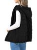 2024 Autumn/Winter Women's Hooded Cotton Vest Lightweight Gilet Warm Outerwear