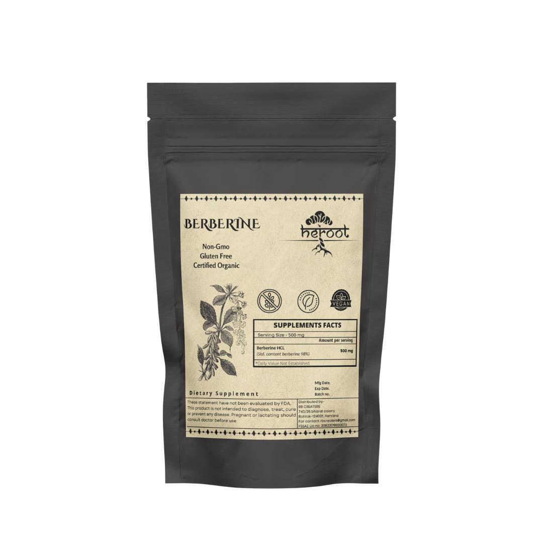 

Преміальний берберин HCL. Здоровий холестерин, протизапальна підтримка цукру в крові Pack=200 gm