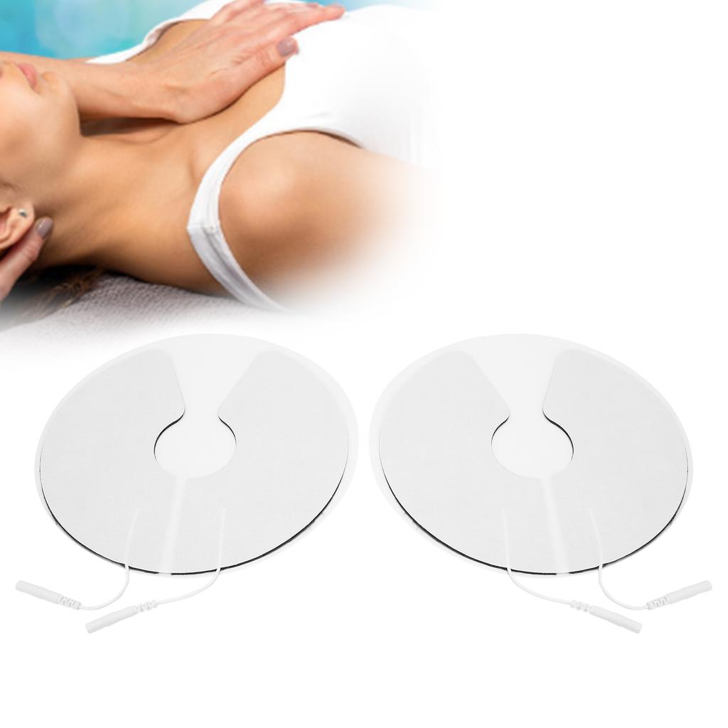 2pcs NonWoven Fabric Chest Breast Electrode Pads for Electric TENS Physiotherapy Machine 16cm 6.3in