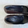 Italy Gucci Pumps 6.5B 23-23.5 Brown High Heel Shoes Women(USED)