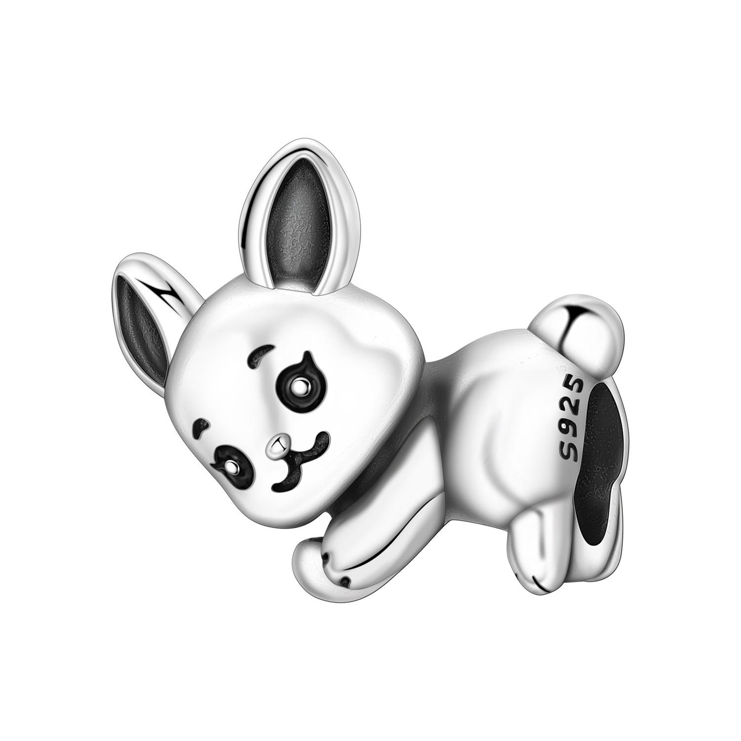 Orstarry 925 Silver Cute Rabbit Beads Charm Bracelet DIY Jewelry Trendy Gifts for Party