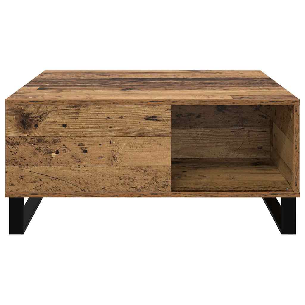 Coffee Table Reclaimed Wood 80 x 80 x 36.5 cm Wood Based Panel