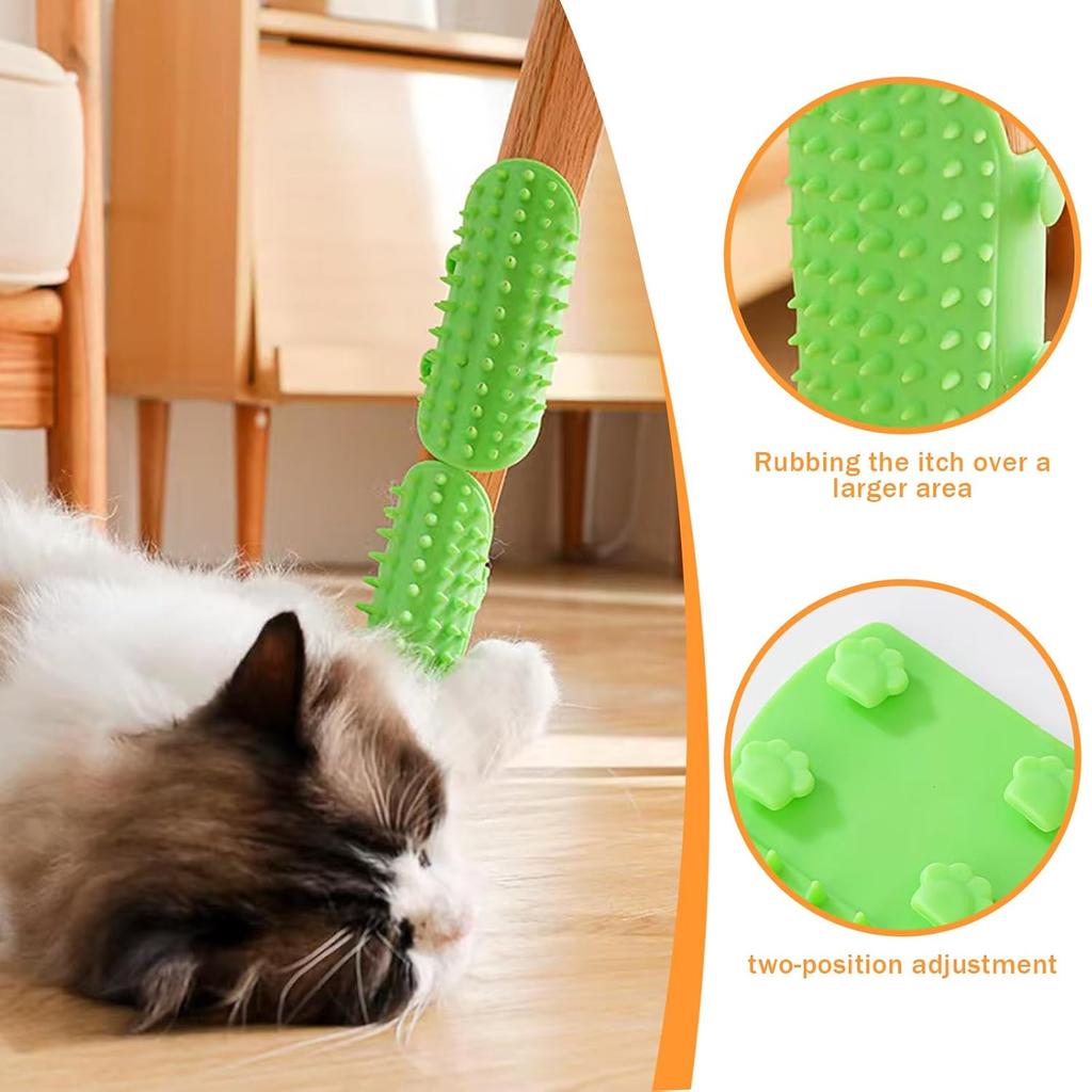 3 Pack Cat Self Groomer for Indoor Cats, Cat Self Groomer Corner Scratcher, Face Scratchers for Climbing Frames Table Legs