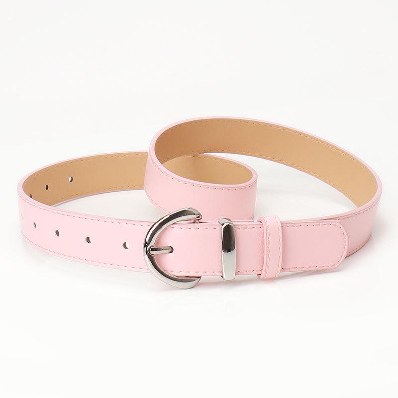 Belt Women'S Minimalist High-End Sense Imitation Leather Style Jeans Women'S Belt