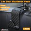 LEONTOOL Set of 4 Car Seat Headrest Hooks, Car Hooks, Car Hooks, Car Storage