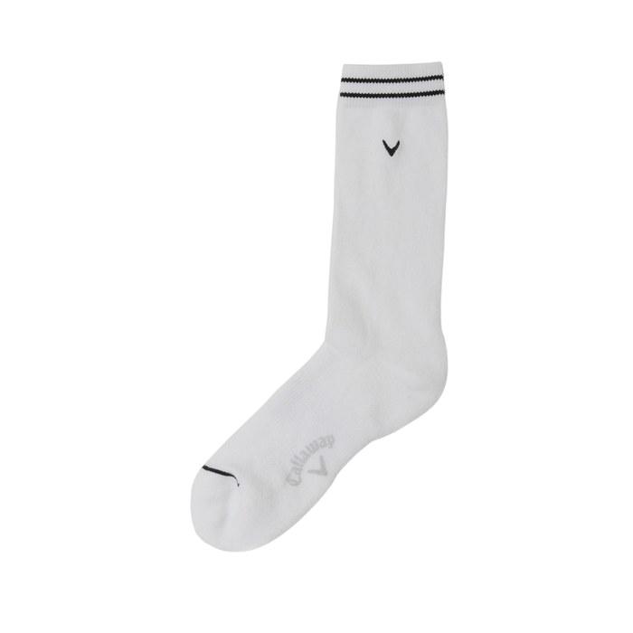 Callaway Men s Antimicrobial Crew Socks / Golf 25SS_1030 White Free Size