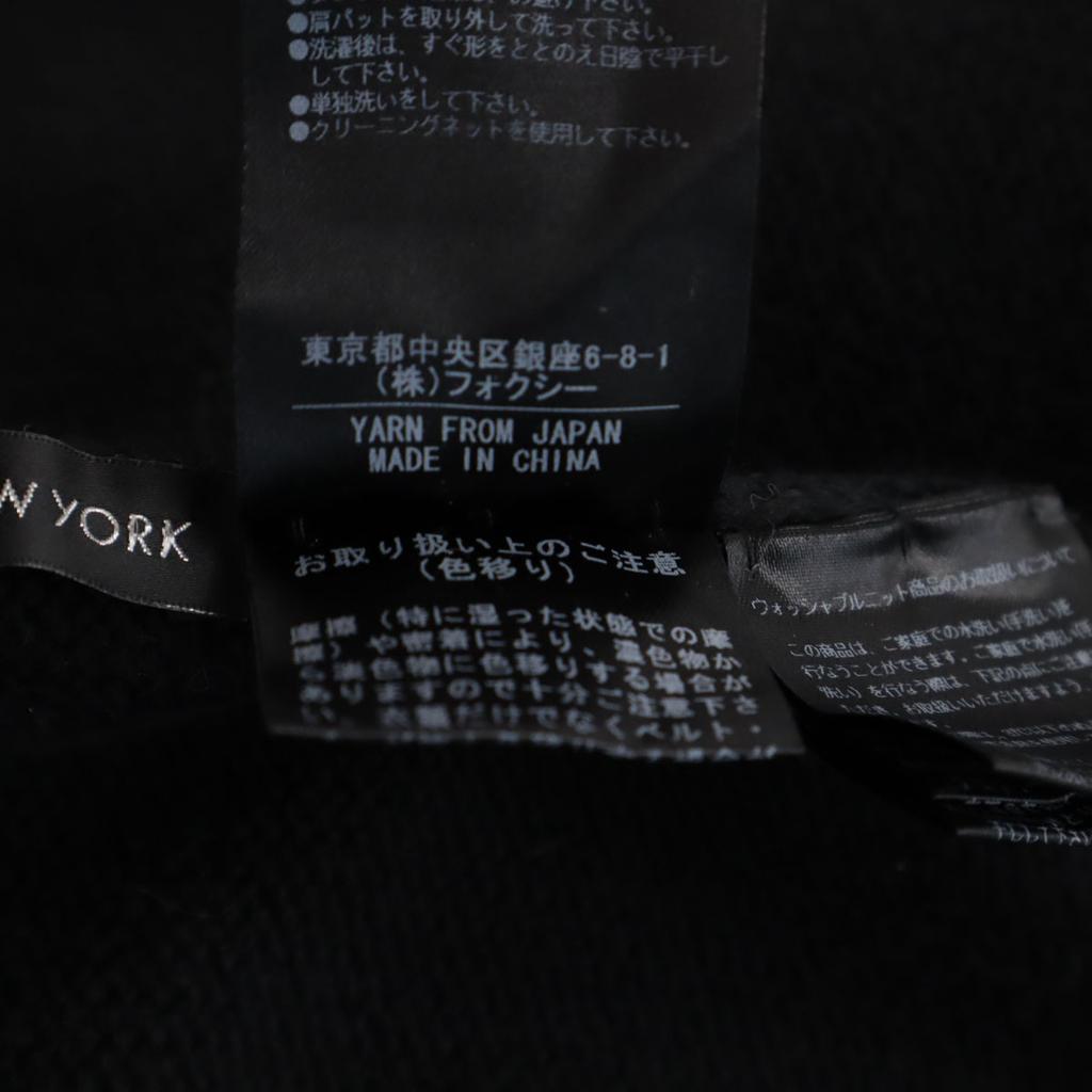FOXEY NEW YORK Long Sleeve Cardigan 38 Black Women Used