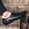 39-46 Mode Herr Casual Läderskor Loafers Moccasins Platt Körskor