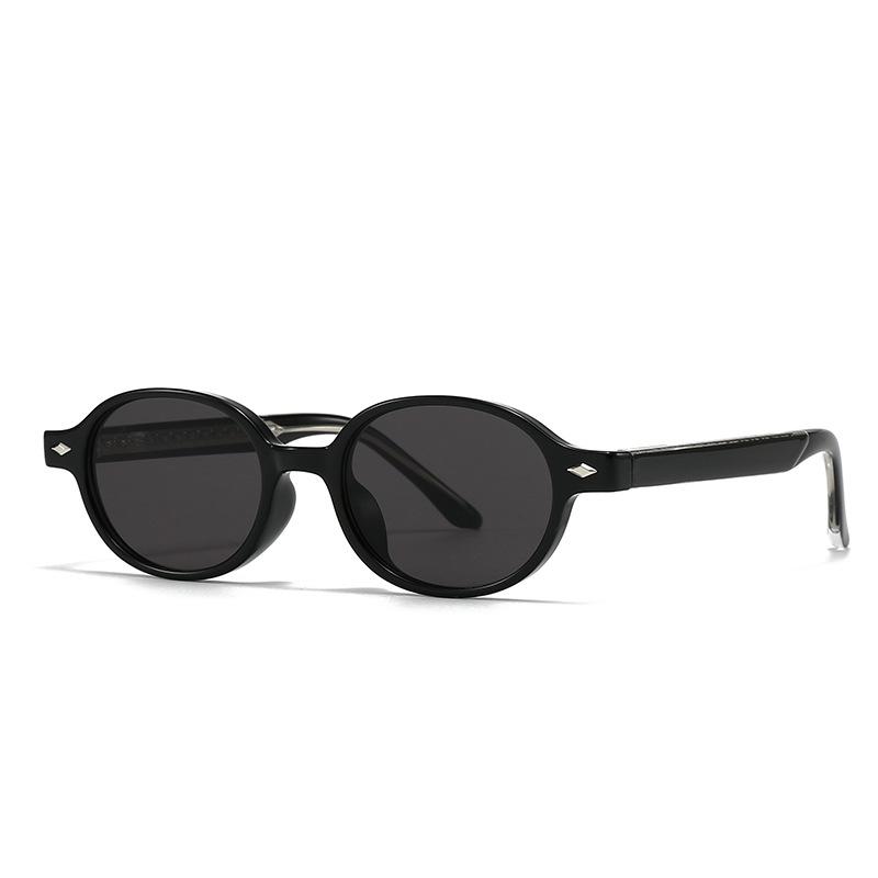  Retro Quality Small Oval Sunglasses Women Shades UV400 Fashion Rivets Men Sun Glasses