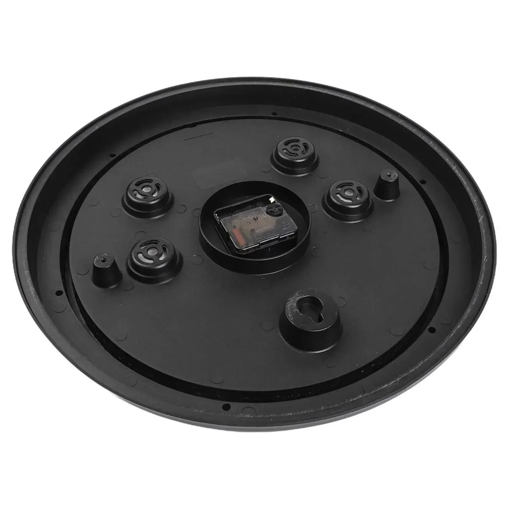 15 Inch Outdoor Wall Clock with Analog Thermometer and Hygrometer Waterproof Silent Operation Rust Proof Frame