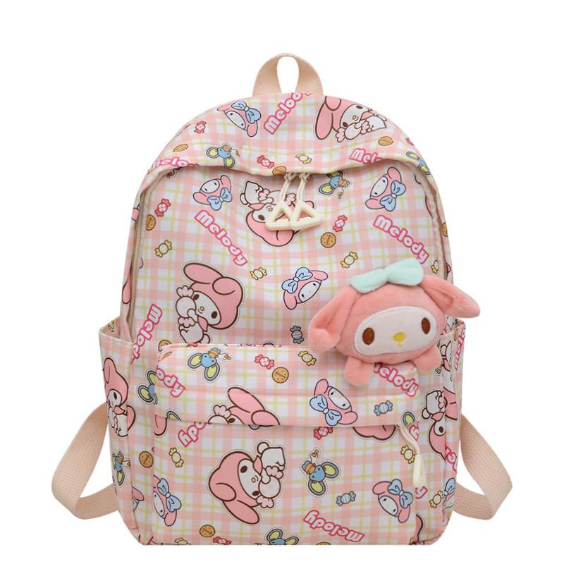 Adorable Cartoon Nylon Children's Backpack With Breathable Lightweight Design For School