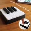 3D-printet PLA Pianotastatur Klikker - Trykktype Avslappende Fidget-Figur Egnet for Kontorpult, Festleker, Musikalsk Tastetrykker