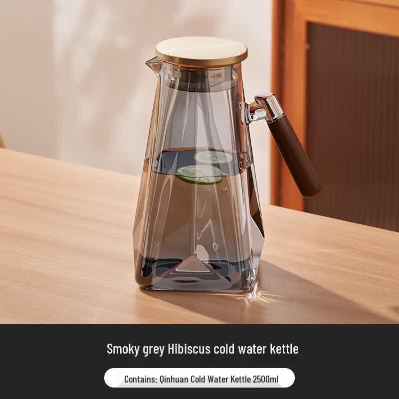 ZISIZ Glass Pitcher for Hot & Cold Beverages