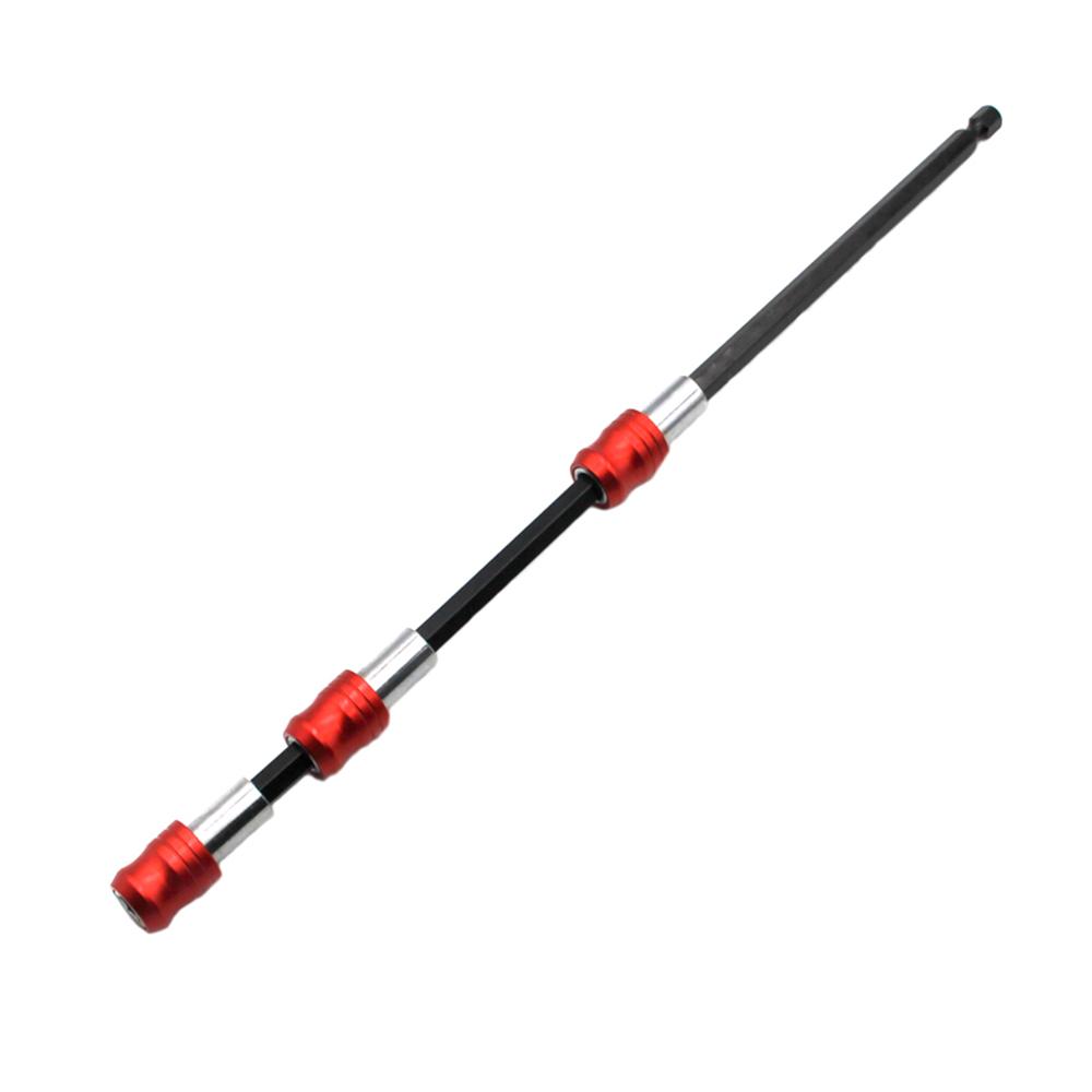 Hexagonal Handle Red Three Piece Set Quick Release Self-locking Extension Rod 60/100/150mm Screwdriver Head Extension Rod