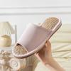 Summer Cotton and Japanese and Room Large Front Malay Grass [Shizuishirou] Slippers, Linen, Style, Indoor, Men's Women's, Shoes, Cool, Non-stuffy,