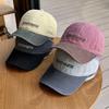 INS Style Letter Embroidered Baseball Cap Face Smaller Sun Protection Hip Hop Hat Sun Hat Couples