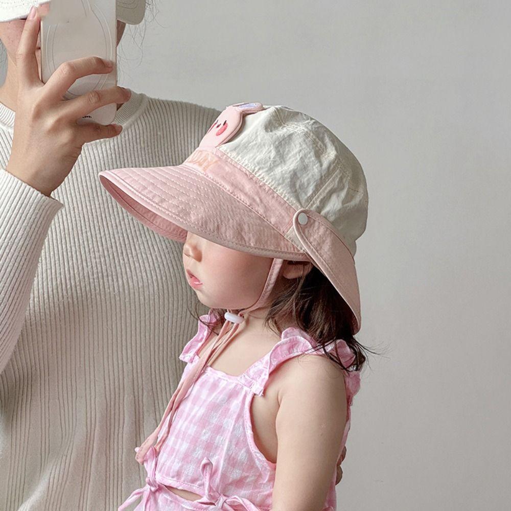 Breathable Kids Shawl Sunhat Cartoon Animals Baby Sun Protection Hat 1-5 Years Old