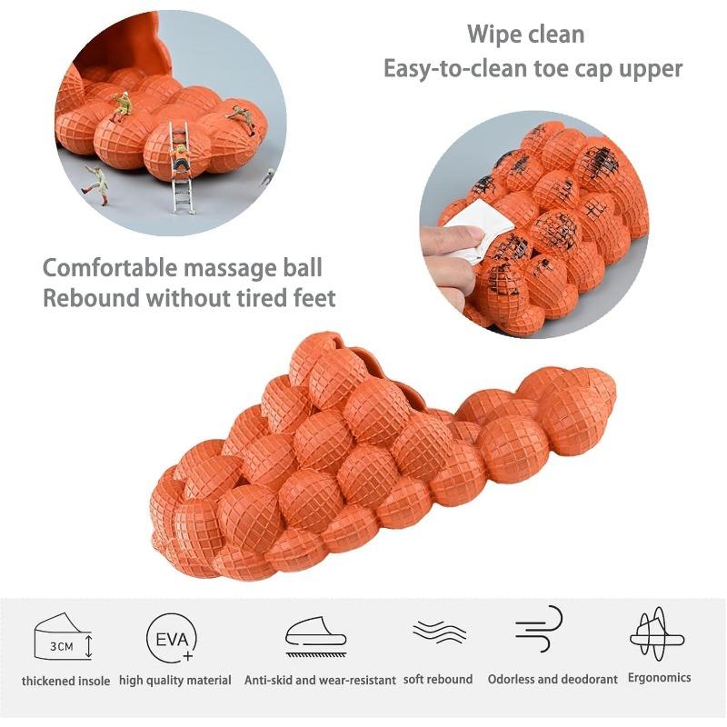 Summer New Personality Bubble Fashion Slippers Home Massage Bottom for Men and Women