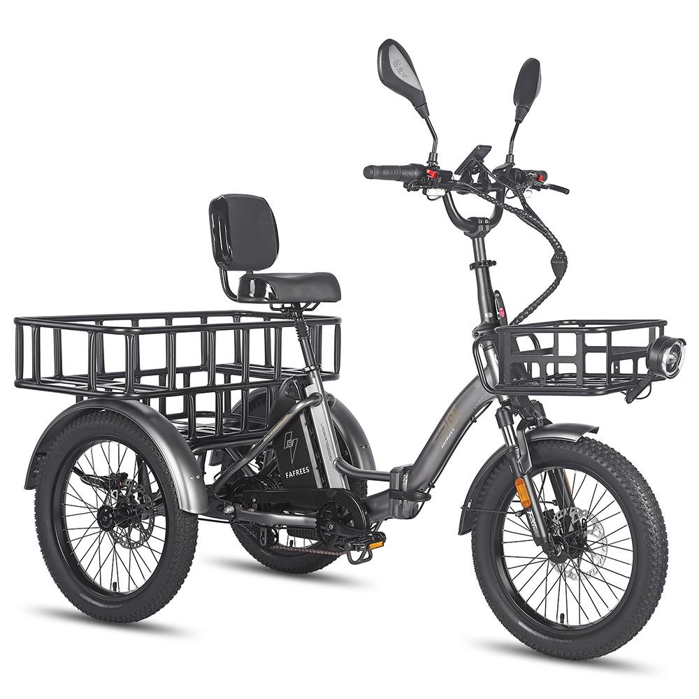 Electric Freight Bike Fafrees F20 Mate 750W Peak Motor 20" Fat Tire 48V 23.45AH Hydraulic Disc Brakes Max Load 180Kg LCD Display