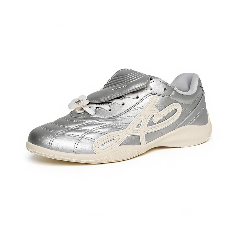 Anta Indoor Casual Shoes Fashionable Comfortable Low-Top Women Sneaker Silver Light-Protein 122628887-4