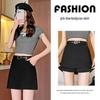2025 Spring/Summer Women's High Waist Sweet Puff Double Layer Lace Skirt