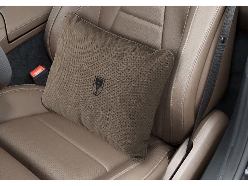 Suede Neck and Lumbar Support Pillows for Hongqi HS5/H5/HS7/H7/H9