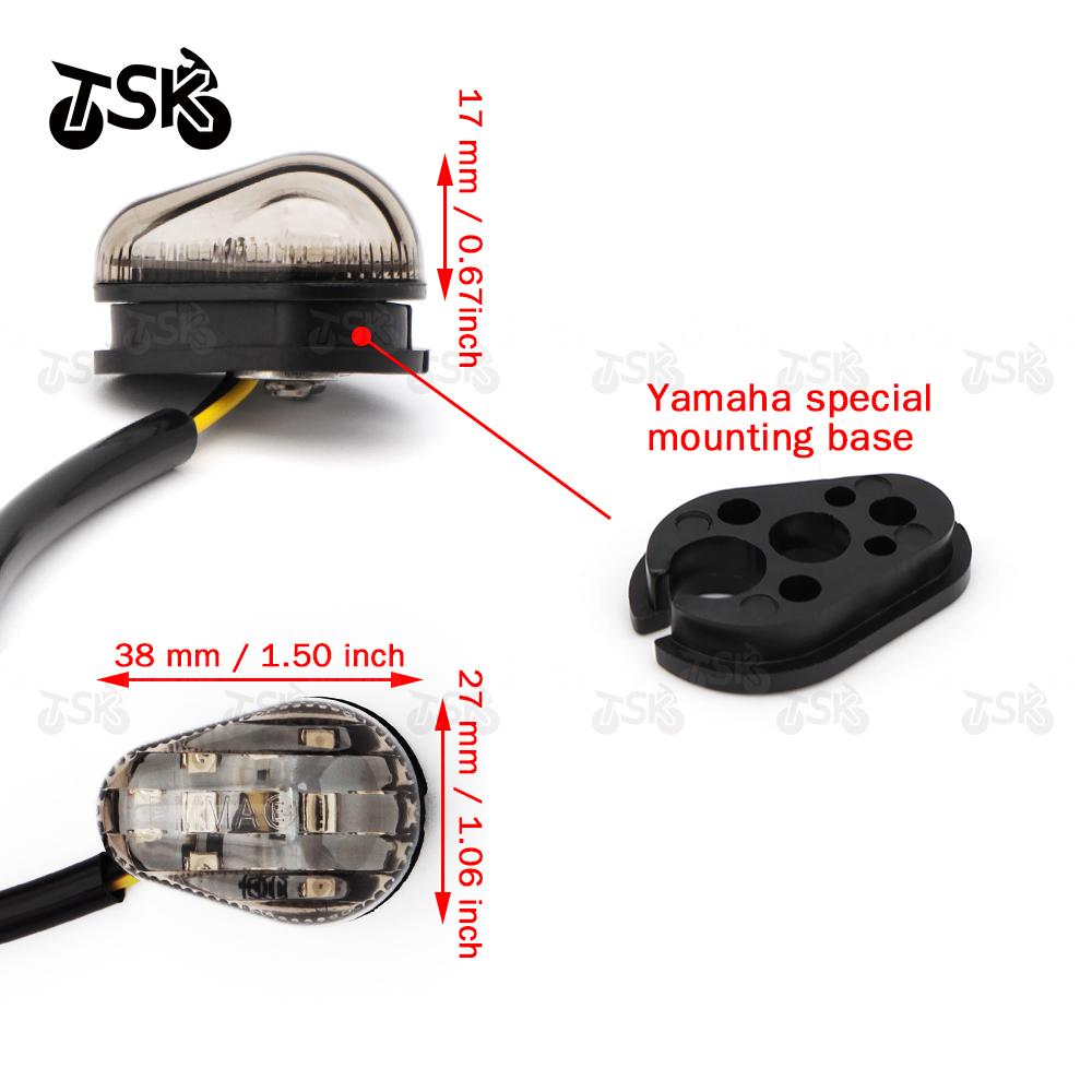 LED Turn Signal Light For YAMAHA YZF R1 S M R6 R25 R3 R15 R125 YBR125 250 Motorcycle Accessories Indicator Lamp Universal