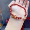 Cinnabar Zodiac Crystal Sand Unisex Personalized Bracelet